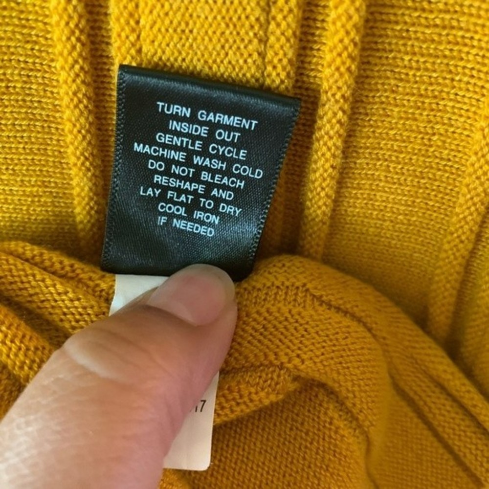 Torrid Mustard Yellow Sweater Knit Fluted Skater Dress Size:1X - Picture 8 of 8